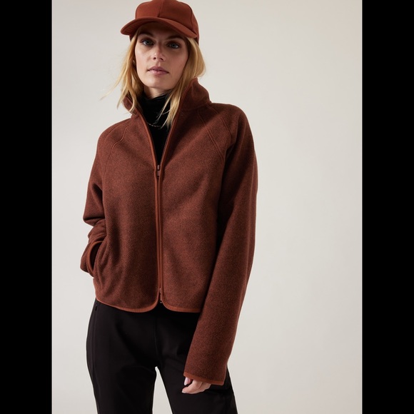 Athleta Jackets & Blazers - ATHLETA STROLL FLEECE FULL ZIP JACKET